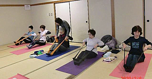 健康体操の様子