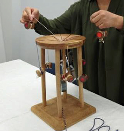 組ひも台での作製