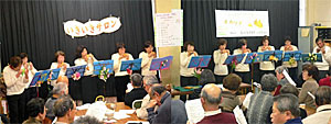 船橋校区「いきいきサロン」一足先の春を楽しみました