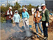 「志希小まつり」 ナルクの焼き芋と魚釣り、大人気！