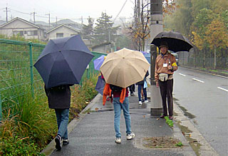 パトロール中の田岡会員