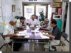 8月度会報「天の川クラブ」の編集会議