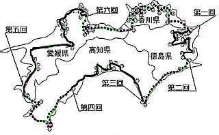 合計：42日　1128キロの概略地図