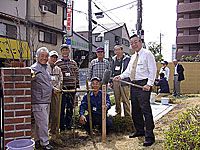 「サンセール香里園」三日市社長の杭打ち