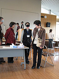 視覚障害者のガイド体験