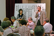 三津前代表の一本締め前の挨拶