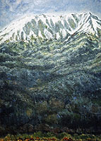 大山を望む