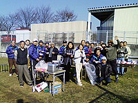 1月の初射会では、毎年練習終了後ぜんざいを食べます