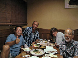 リンダさん達と夕食を!