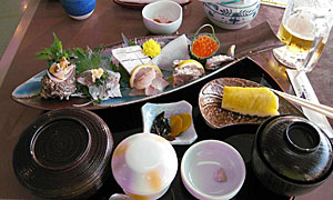 呼子名物のイカ刺し